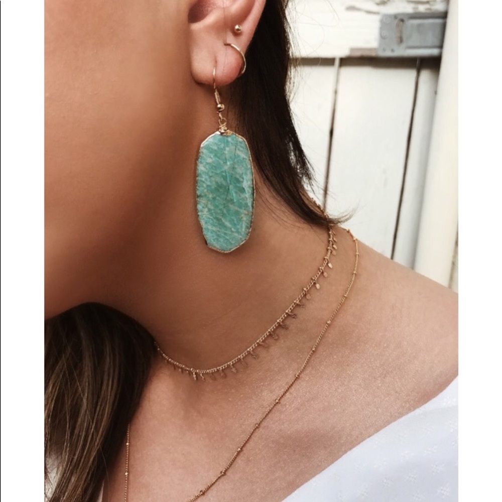 Handmade Amazonite earrings